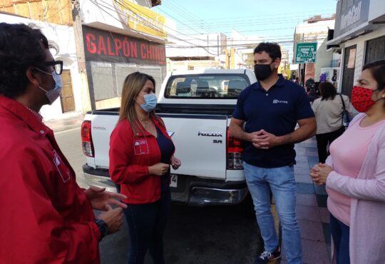 Comercio se reunió con la Gobernadora y seremis de Gobierno y Transportes en terreno