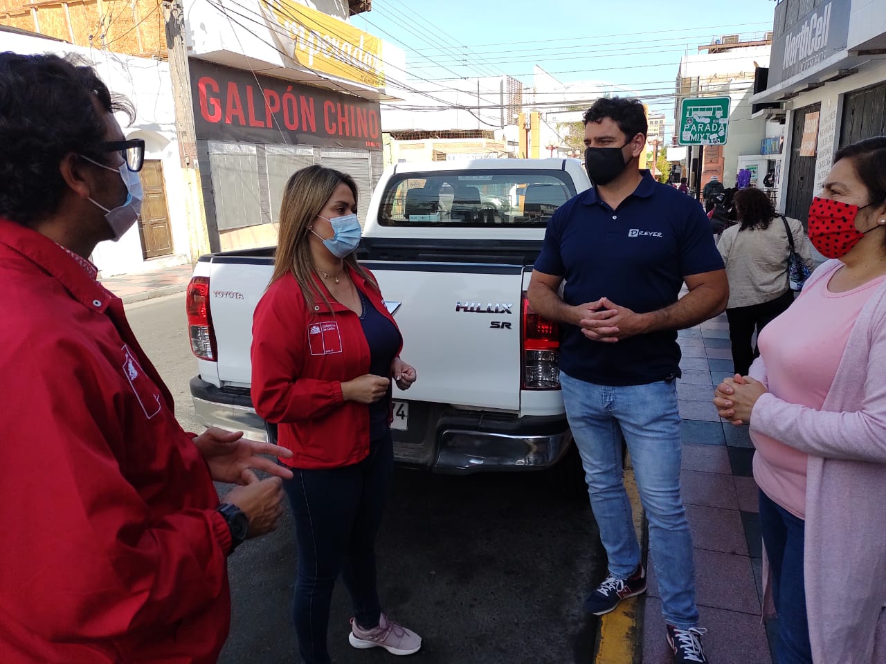 Comercio se reunió con la Gobernadora y seremis de Gobierno y Transportes en terreno