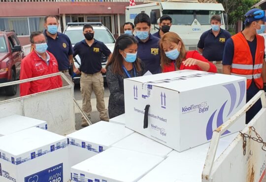 Llegó nuevo cargamento de 3.900 dosis Pfizer a la región