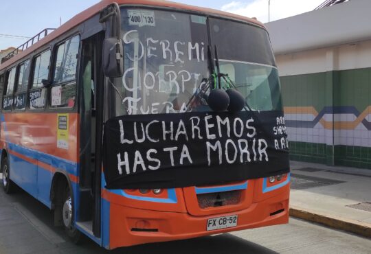 280 taxibuseros exigieron ser considerados en el proyecto de buses eléctricos para Arica