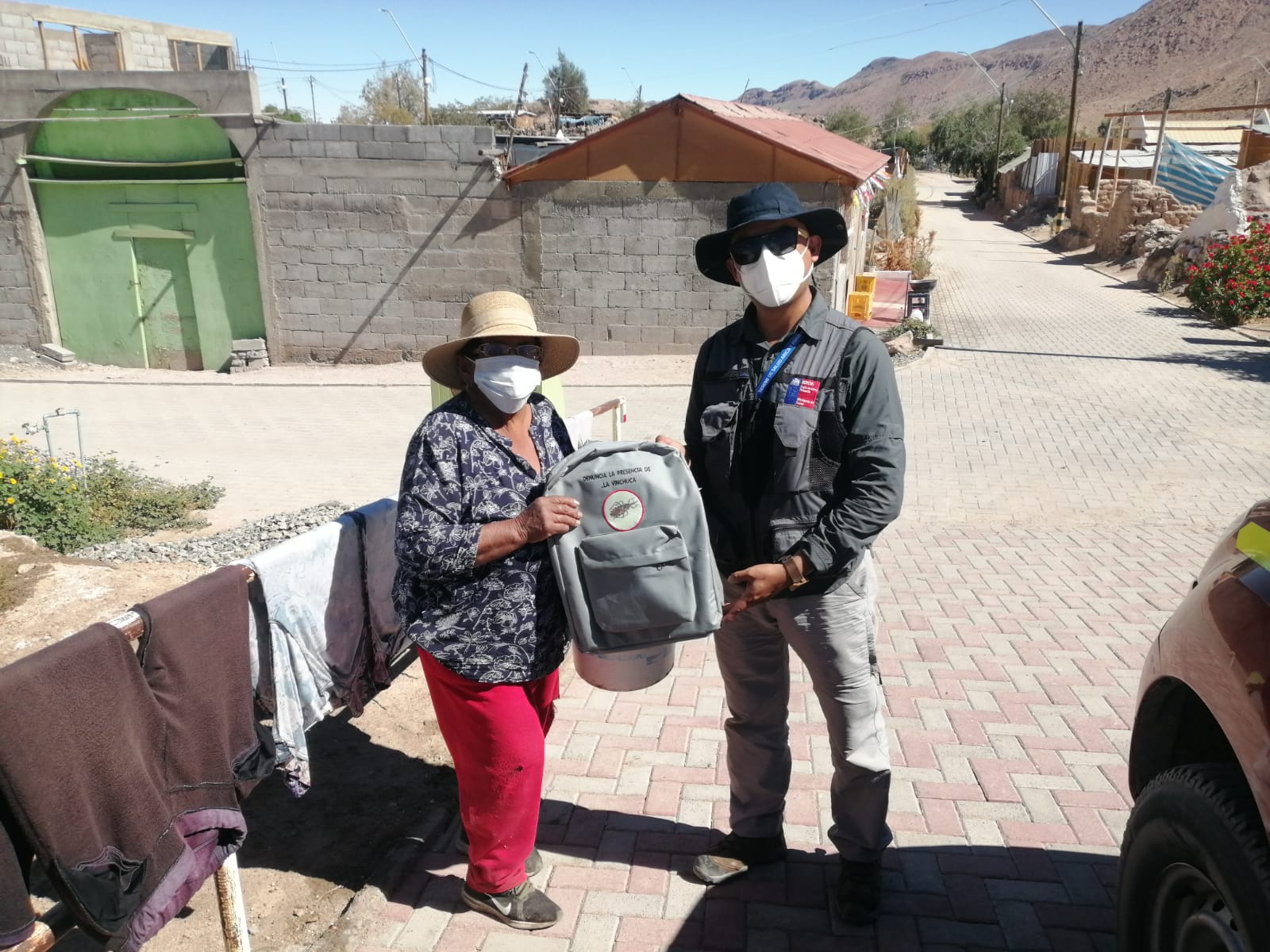 Intensa búsqueda de vinchucas en poblados de la comuna de Camarones