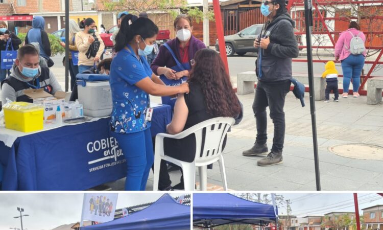 Exitoso operativo de vacunación hoy sábado en parque Punta Norte