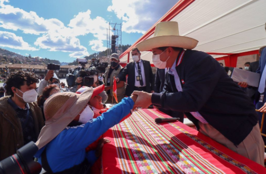 Después de un mes de las elecciones proclamaron a Pedro Castillo como Presidente del Perú