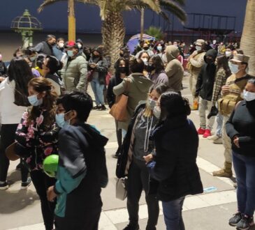 En forma masiva menores acompañados de familiares se vacunaron hoy en Arica