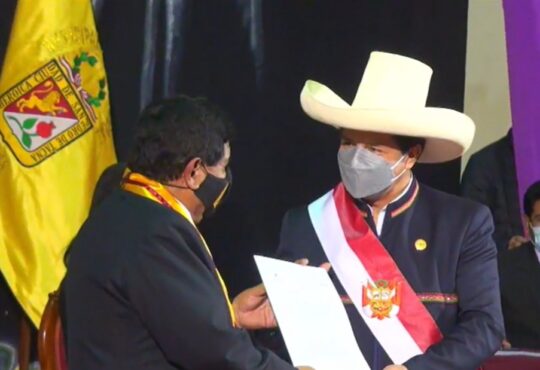 El Presidente Pedro Castillo prometió en Tacna abrir  la frontera apenas termine la vacunación