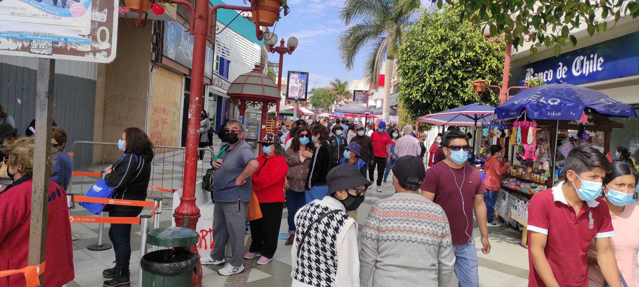 Record Covid en Arica: 506 casos diarios y positividad de 15.76 %