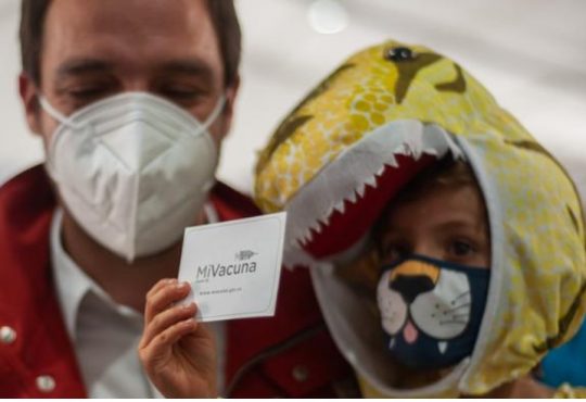 Este lunes 6 de diciembre comienza vacunación a niñas y niños de 3 a 5 años