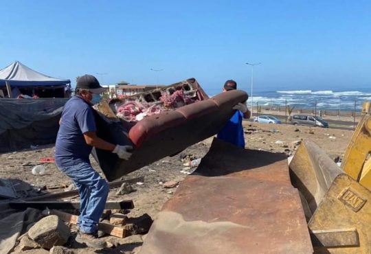 “Fue bonito mientras  duró” dijo ocupante del “condominio” improvisado cerca de las Torres Ayllú