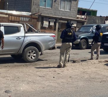 Operativo policial PDI en sector Cerro Chuño de Arica