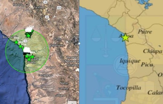 Sismo alertó a los ariqueños: 4.0 y a 15 kilómetros al NE de la ciudad