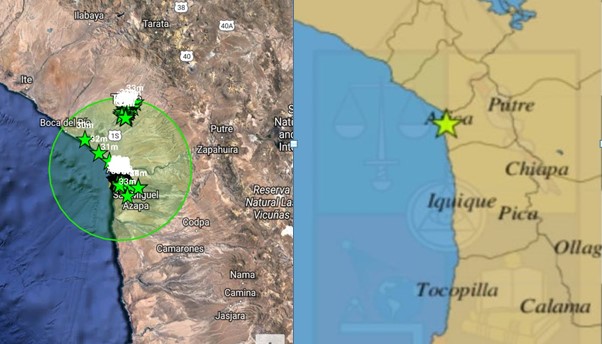 Sismo alertó a los ariqueños: 4.0 y a 15 kilómetros al NE de la ciudad