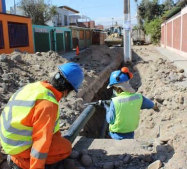 Avanzan obras de renovación redes de agua potable en Arica