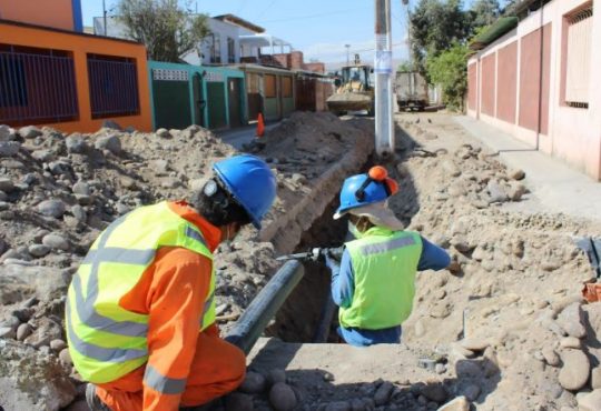 Avanzan obras de renovación redes de agua potable en Arica