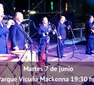 Hoy 7 de Junio a las 19.30 “Los Cuatro Cuartos” en el Parque Vicuña Mackenna