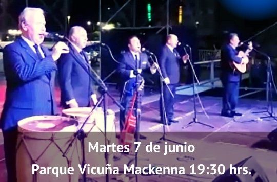 Hoy 7 de Junio a las 19.30 “Los Cuatro Cuartos” en el Parque Vicuña Mackenna
