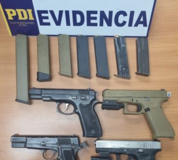 PDI y Fiscalía le dan duro a mafia Tren de Aragua: Caen 3 venezolanos con arsenal