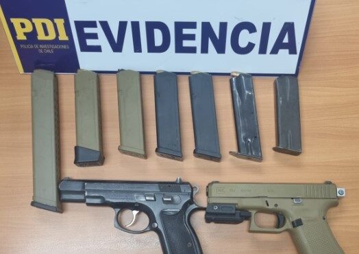 PDI y Fiscalía le dan duro a mafia Tren de Aragua: Caen 3 venezolanos con arsenal