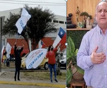Detenido sujeto que amenazó con arma a fogueo a manifestantes de la opción rechazo