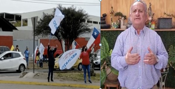 Detenido sujeto que amenazó con arma a fogueo a manifestantes de la opción rechazo