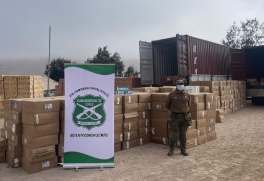 Contrabando avaluado en más de tres mil millones de pesos decomisó Carabineros