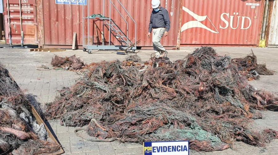A Corea del Sur en un contenedor embarcaban 14 toneladas de cables robados