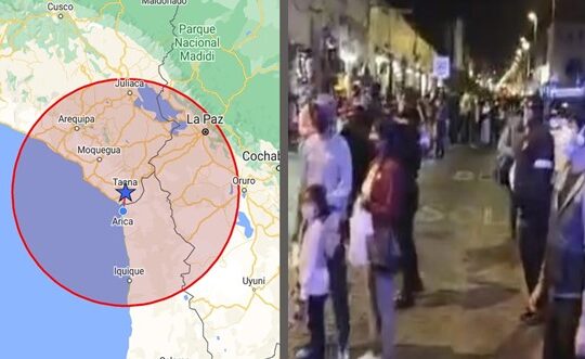 Sismo de gran magnitud en Perú se sintió en Arica y Parinacota