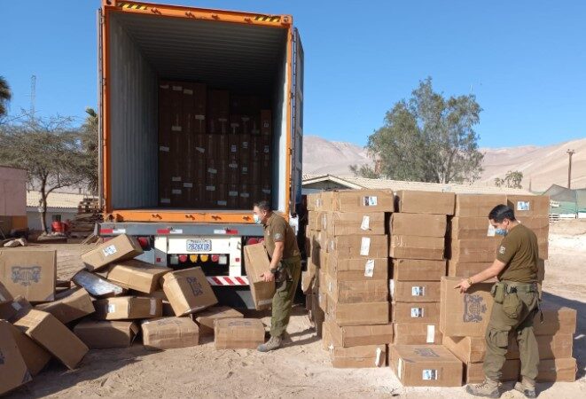 Milagro en Poconchile: 503.000 cajetillas aparecen en camión vacío