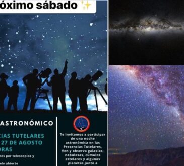 Invitan a gran Jornada Astronómica el sábado 27 en las Presencias Tutelares
