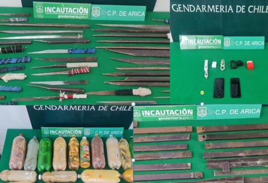 Gendarmería allanó Cárcel de Arica contra el crimen organizado