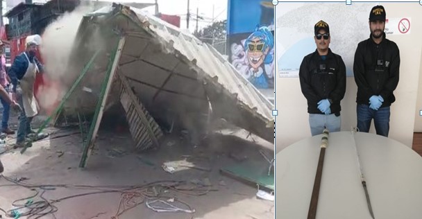 Destruyen guarida de delincuentes en Gonzalo Cerda con Santa María