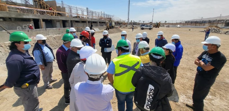 Municipio y el CORE fiscalizan obras del estadio Cardenal Silva Henríquez