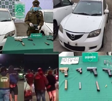 Detenidos, armas y autos recuperados en batida al delito