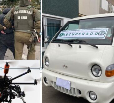 Otro nivel: Con Dron carabineros capturó a ladrón de una camioneta porter