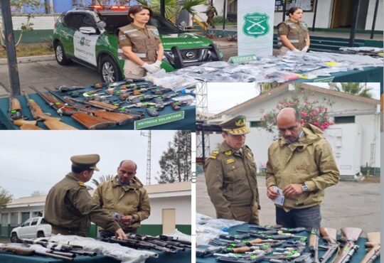 Intensa campaña para eliminar inquietante poder de fuego de la delincuencia