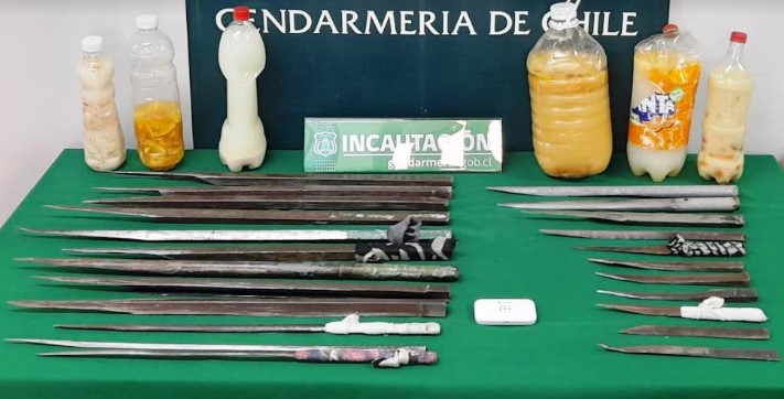 Armas blancas y celulares en nuevo  allanamiento en Cárcel de Acha