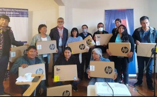 18 comunidades de CONADI recibieron capacitación y notebook