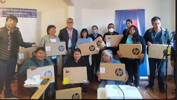 18 comunidades de CONADI recibieron capacitación y notebook
