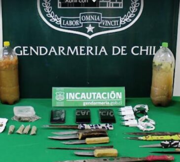 Gendarmería realizó operativo de incautación de elementos prohibidos