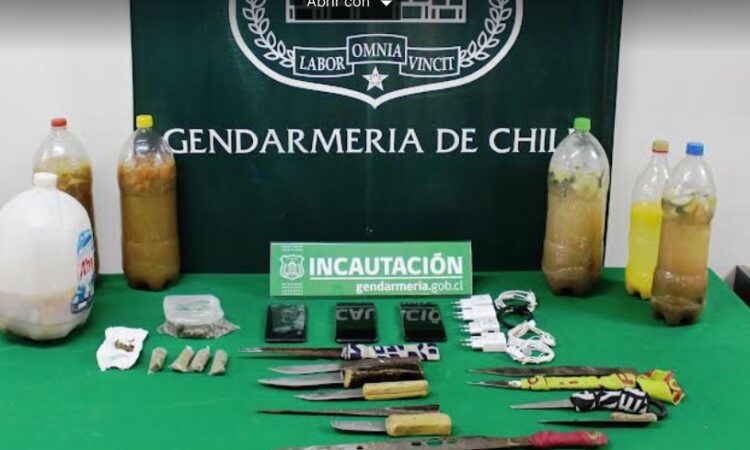 Gendarmería realizó operativo de incautación de elementos prohibidos