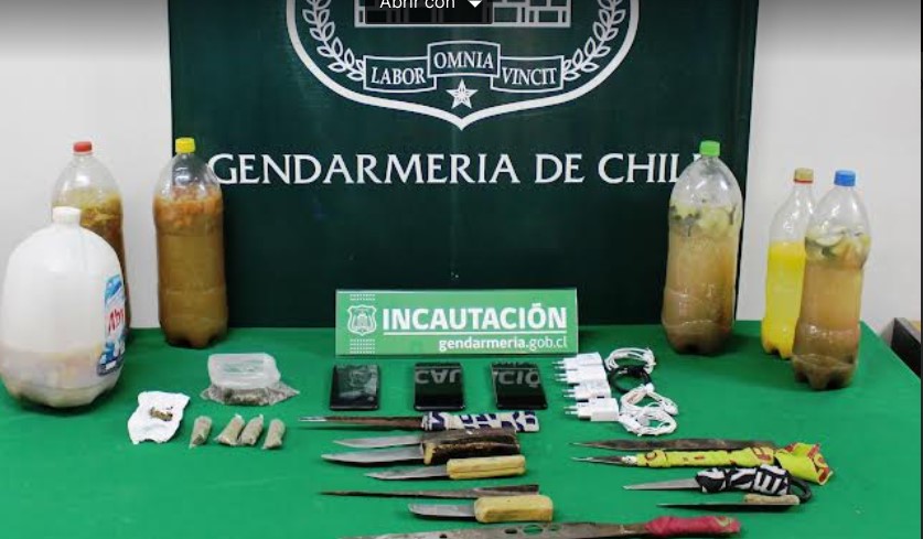 Gendarmería realizó operativo de incautación de elementos prohibidos