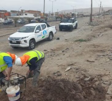 Con resguardo policial la sanitaria trabajó en Cerro Chuño