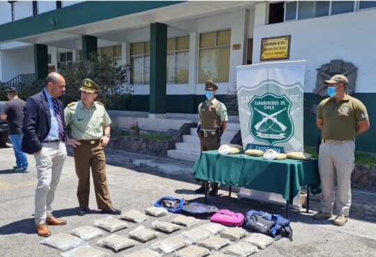 Carabineros ha detenido a 205 narcos con una tonelada y 270 kilos de droga