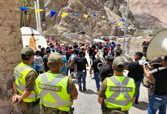 Carabineros refuerza con trabajos preventivos el recorrido al Santuario de las Peñas