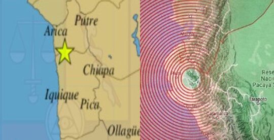 Dos movimientos sísmicos se percibieron en Arica