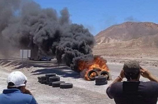 Sindicatos de Quiborax, transportistas y contratistas defienden fuente laboral por cese de faenas