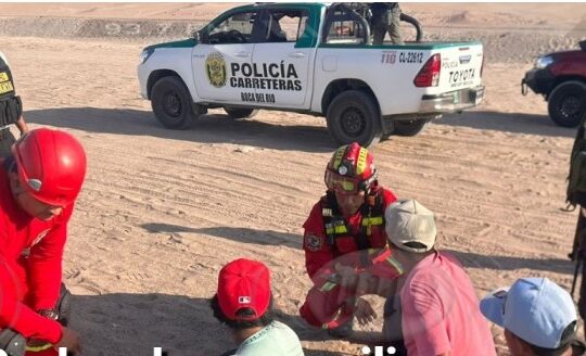 Policías y bomberos dieron ayuda humanitaria a ilegales extraviados en la frontera