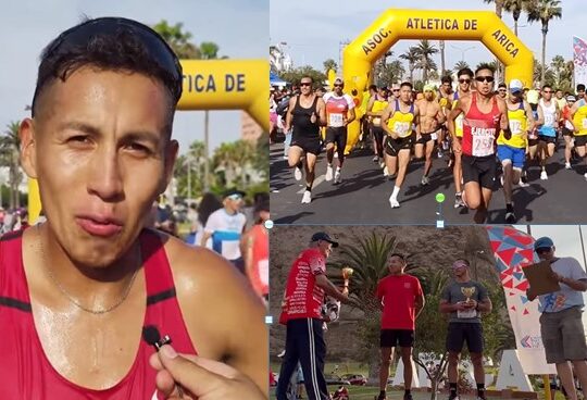 Más de 1.000 participantes en la San Silvestre que ganó por sexta vez Ronald Mamani Ayca