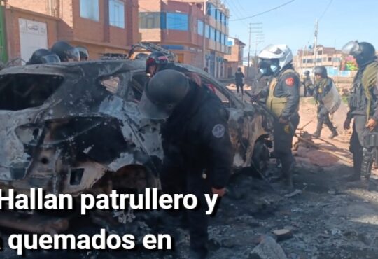 Trágico saldo en Juliaca: 17 muertos, 100 heridos y un policía quemado en su vehículo