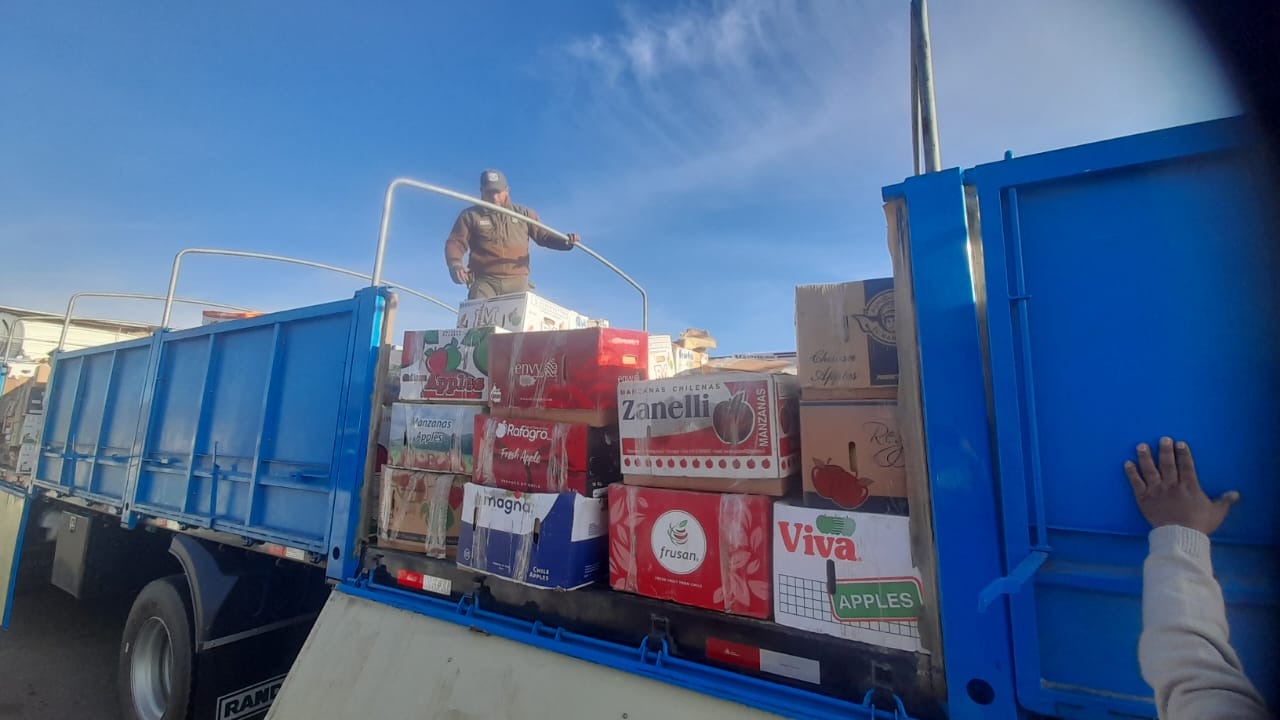 El primer contrabando del año: 22.000 kilos de productos agrícolas en Chucuyo