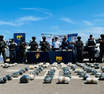 En operativo PDI-Armada incautan 150 kilos de droga